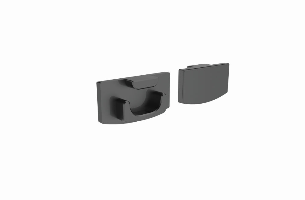 LP Baseline 01 Mini End Cap Black (Pkt2)