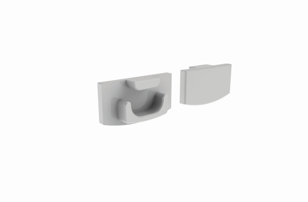 LP Baseline 01 Mini End Cap White (Pkt2)