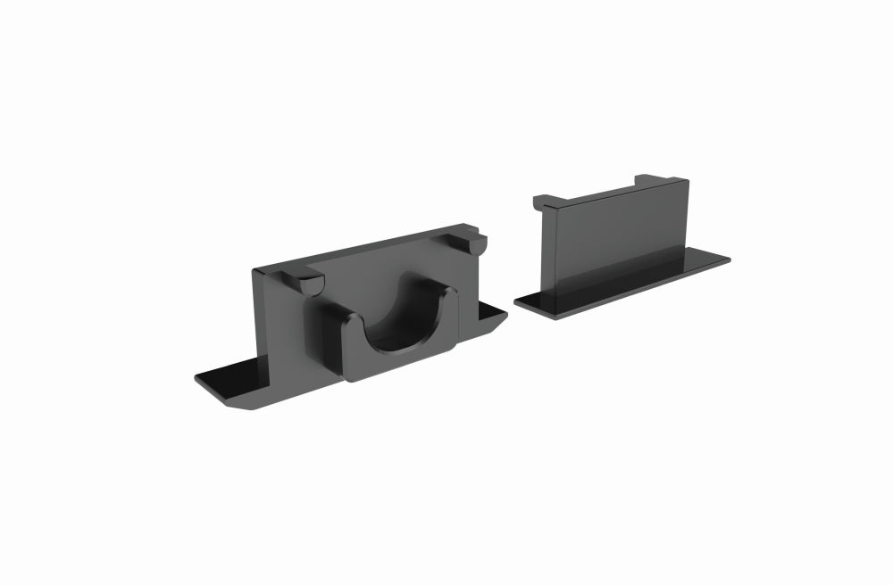 LP Lowline 02 Mini End Cap Black (Pkt2)