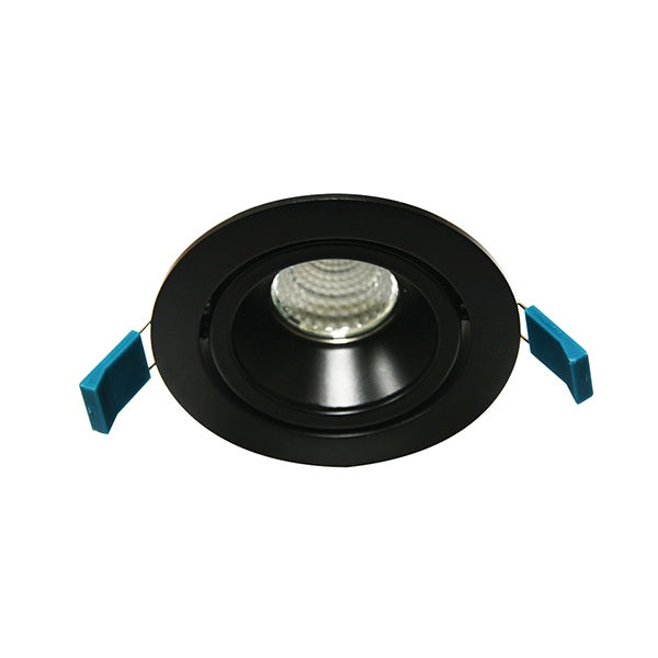 Mount Trim LED Gimble 90mm Downlight Black