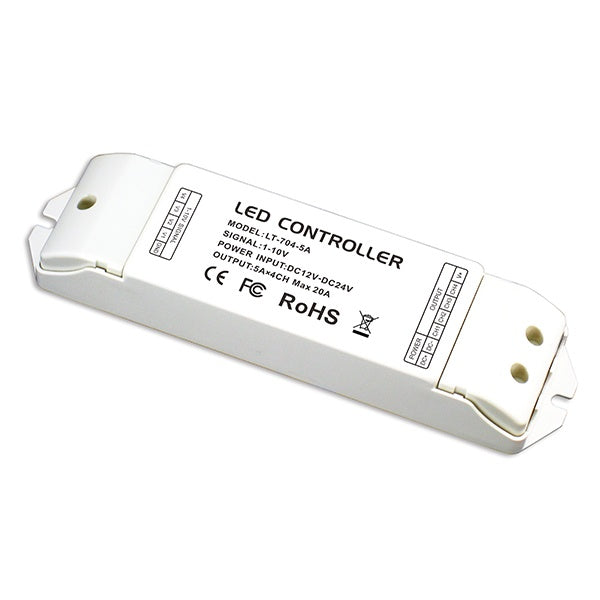 Dimmer 4x 5A 0-10V Analogue