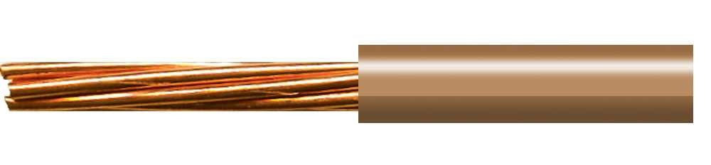 Tycab Lighting Wire .5mm Brown Solid V105 Single