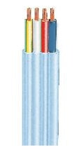 Cable 2.5mm 3c + Earth Flat TPS Blue Sheath