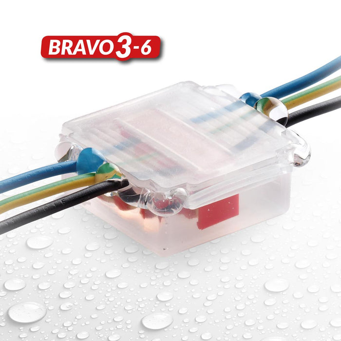 Gel Box 53 x 49 x 22mm with Connectors