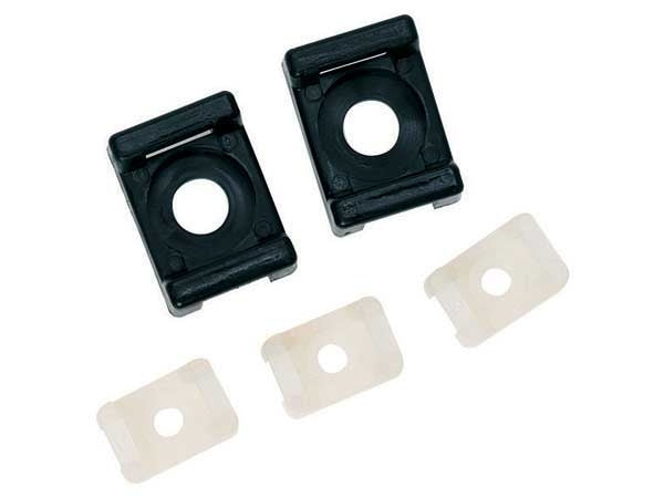 Screw Mount 4mm for 4.8mm Tie Blk (Pkt100)