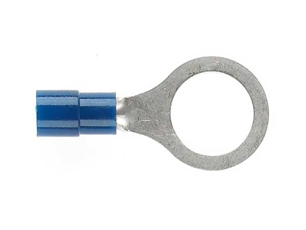 Ring Terminal 12mm Hole Blue (Pkt25)