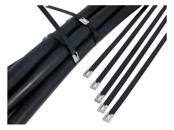 Cable Tie 200 x 4.6mm S/Steel PVC Coated (Pkt100)