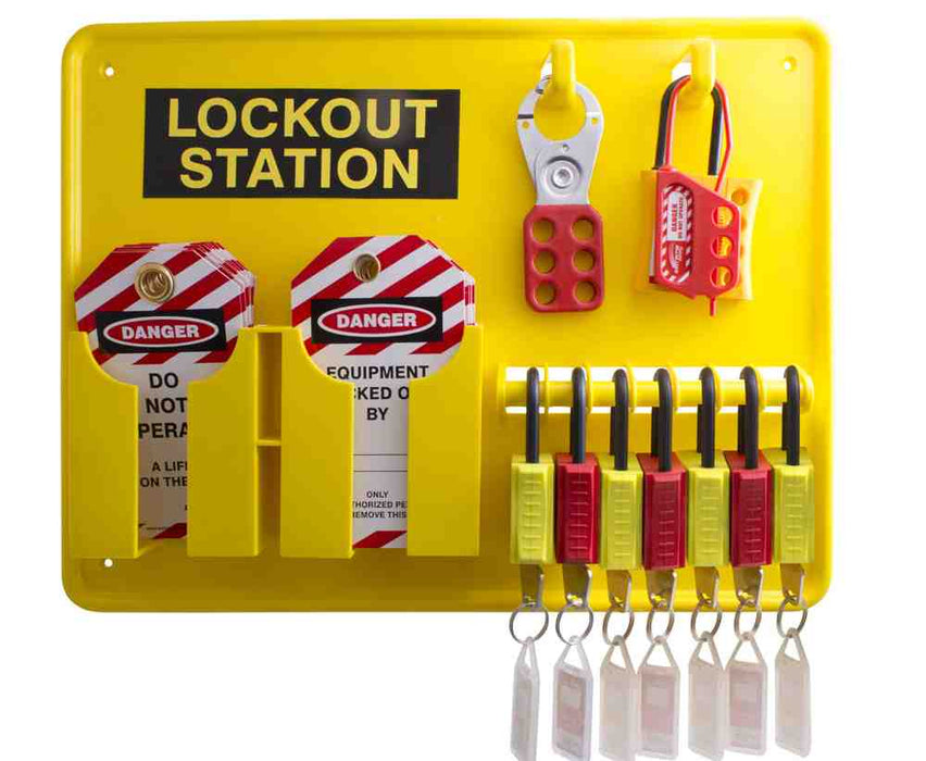 Extreme Safety Lockout Station 5x Stn 5x Locks 3x Hasp Tags