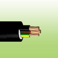 Cable 6mm 2c + Earth Circular TPS Black Sheath (250m Drum)