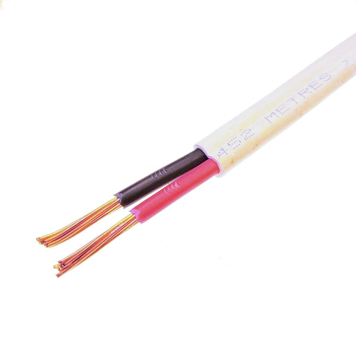 Cable 1.5mm 2c Flat TPS Red/Black White Sheath