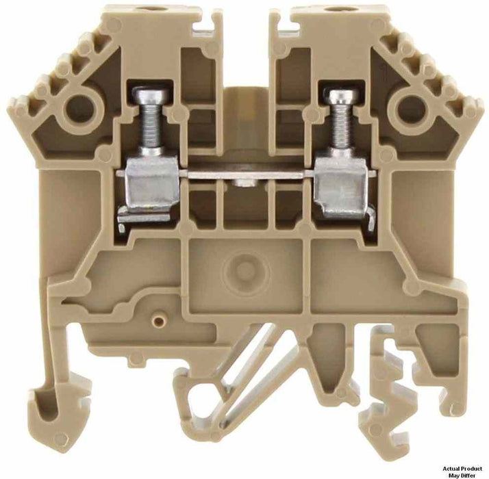 Single Level 2.5mm Terminal Block Beige