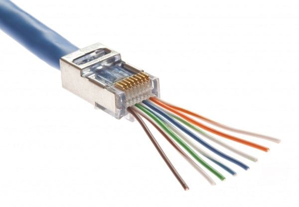 Platinum Plug EZ-RJ45 Cat5e/6 Full Shield Int Ground (Jar50)