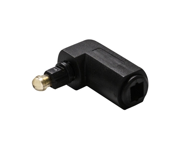 Tosslink Fibre Optic Audio Adaptor M/F Right Angle