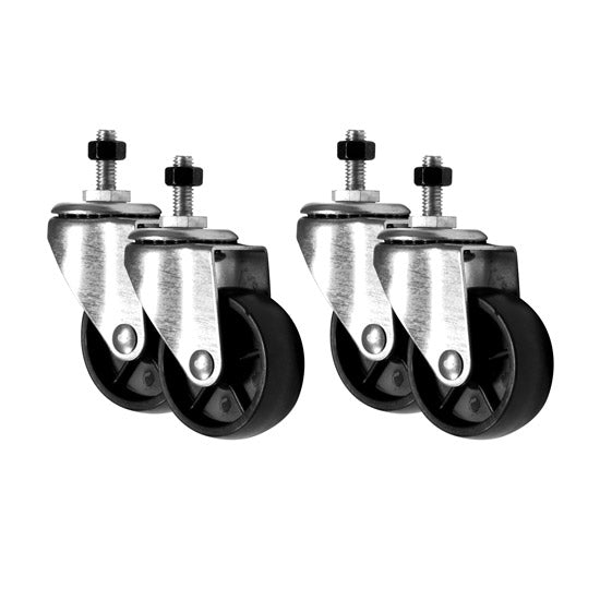 AV Rack Castor Kit 4pc Set 90mm