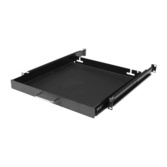 AV Rack 1RU Sliding Drawer 450mm with Screws