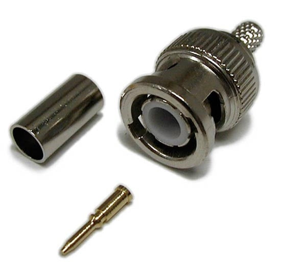 Connector Crimp BNC 3pc RG59/62 75 Ohm