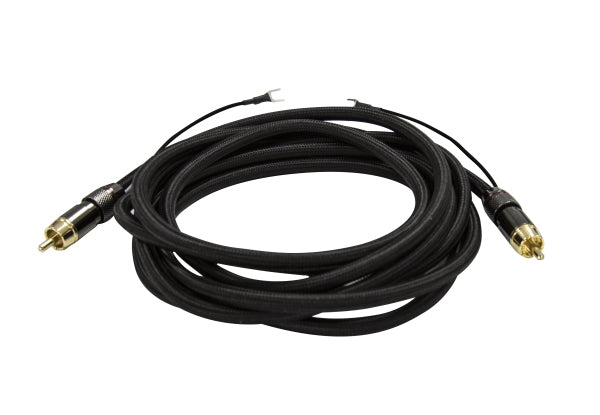 Lead Coax Subwoofer RCA Male to Male & Grounding 3m