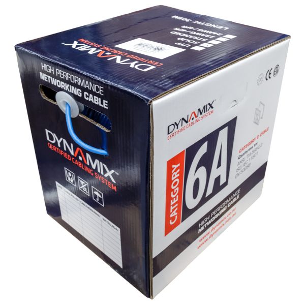 Cable Cat6A S/FTP 4Pair 500Mhz Blue 305m (Metre)