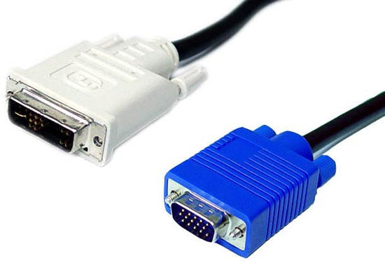 Lead DVI-A (12+5) Male to VGA Male 2m