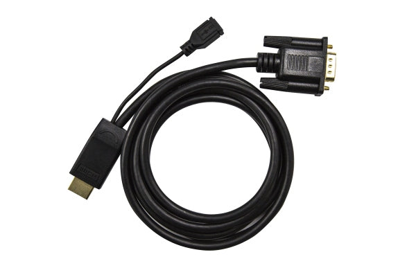 Lead HDMI to VGA Cable 2m & Micro USB Female