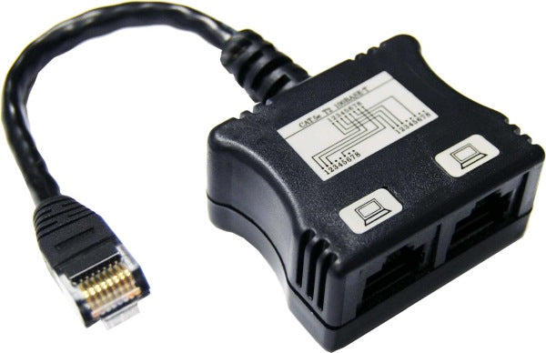 Adaptor Dual Supports 2x UTP Devices