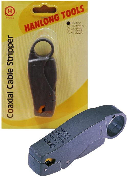 Hanlong Cable Stripper Coax 3 Blade RG58/59/6