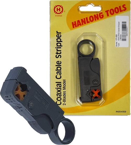 Hanlong Cable Stripper Coax 2 Blade RG58/59/6