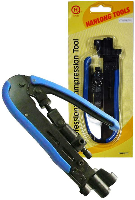 Hanlong Compression Crimp Tool for RG59 RG6 F Bnc Rca Rg11 F