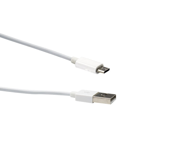 Lead USB 2.0 Type A Male to Micro-B 5m White
