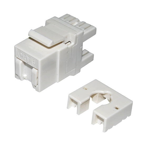 Keystone Jack RJ45 Cat6 180Deg Shuttered