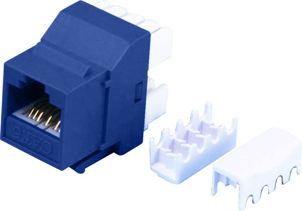 Keystone Jack Cat6 RJ45 Blue