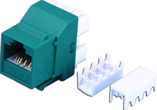 Keystone Jack Cat6 RJ45 Green