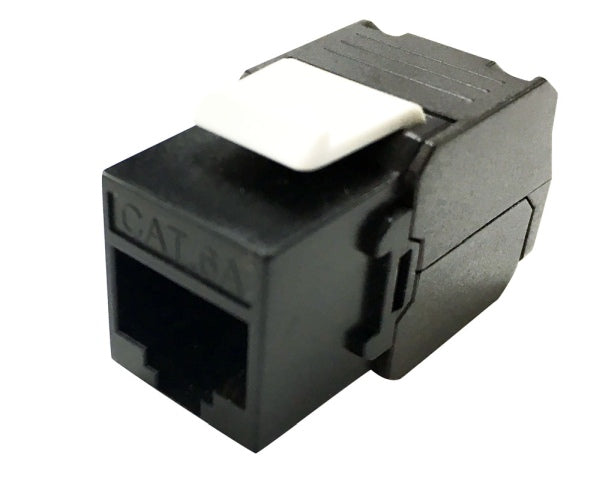 Keystone Jack Cat6 UTP RJ45 Tool Less Black