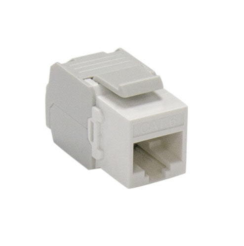 Keystone Jack Cat6 UTP RJ45 Tool Less White