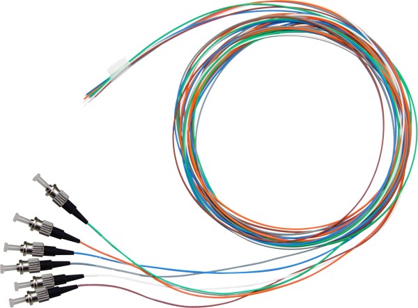 Fibre Pigtail ST MM OM3 2m Pkt6