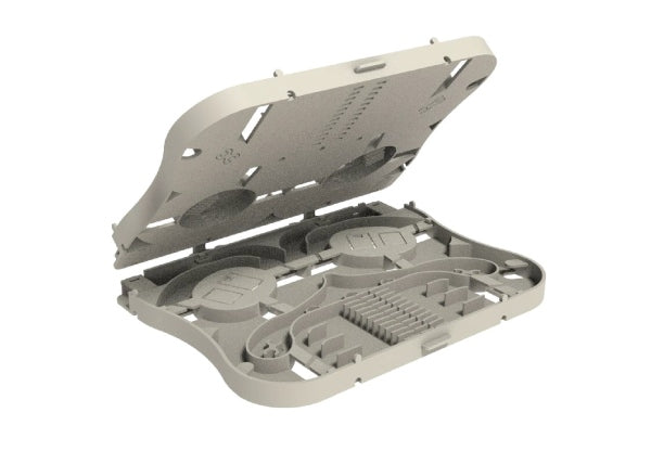 Fibre Splice Tray 24f Stackable Clear White Lid
