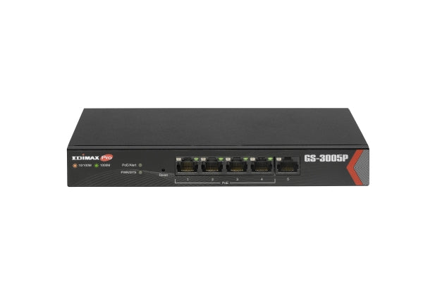 Edimax Web Smart Pro Sw PoE+ 5Port Gigabit 72W 802.3At