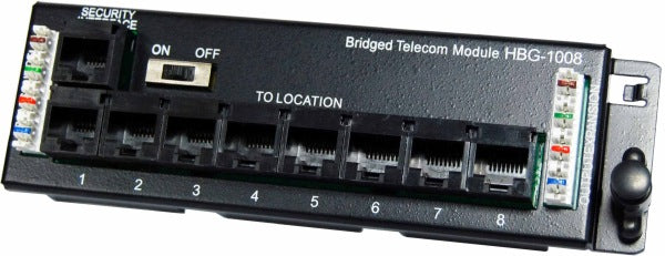 Telco Dist 8Port RJ45 Module with RJ31 Security Port