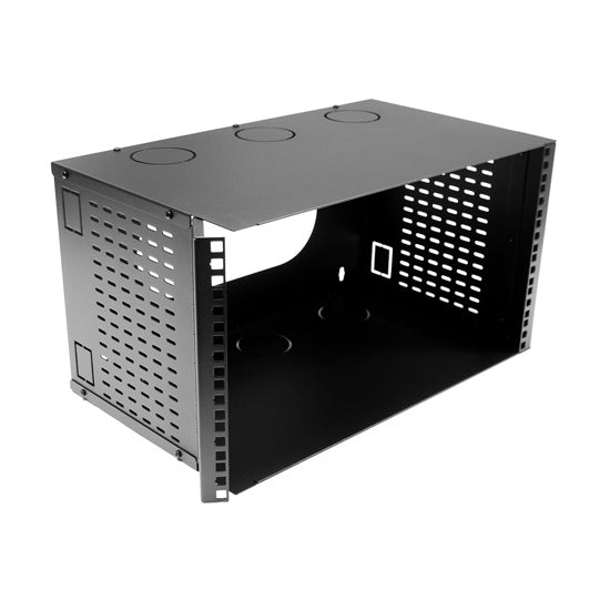 Wall Bracket Hinged 6U 300mm Deep 19in Encl Lid & Base