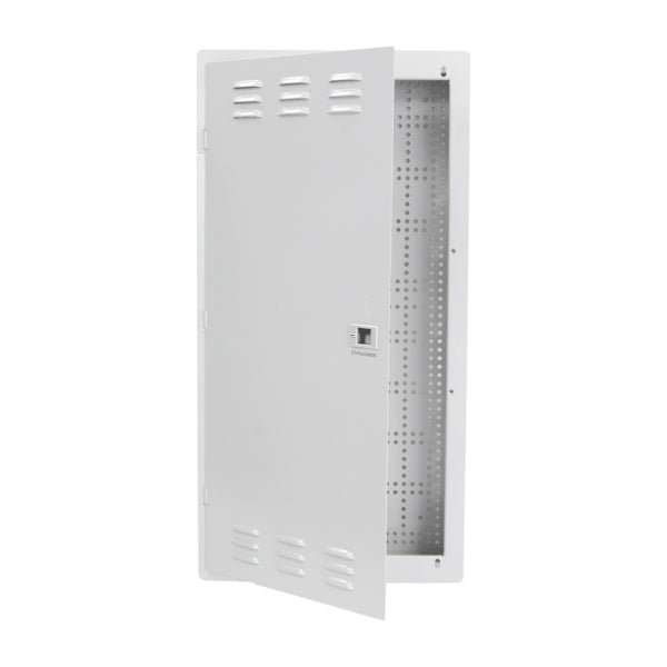 Home Hub 28in FFTH Wall Encl Kit 8Port Data 8P Patch Panel