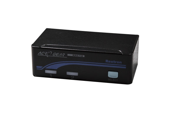 Rextron KVM Switch 1-2 Port USB Automatic Black