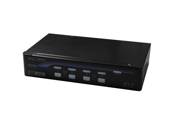 Rextron KVM Switch 1-4 Port USB Automatic Black