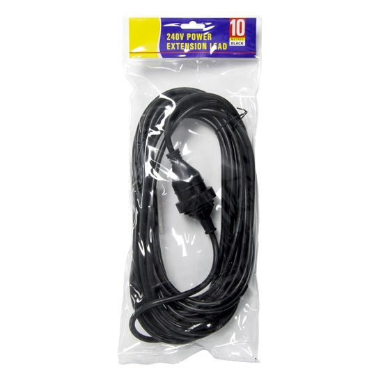 Power Lead Packed 10m Black