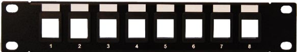 Mini Patch Panel Unloaded 8Port for 10in Cabinet