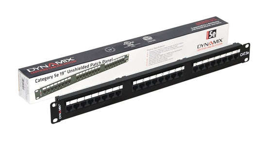 Patch Panel 24Port Cat5e UTP TypeA 110 with Labelling Kit