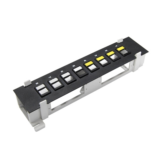 Mini Patch Panel 8Port Cat6 Unloaded