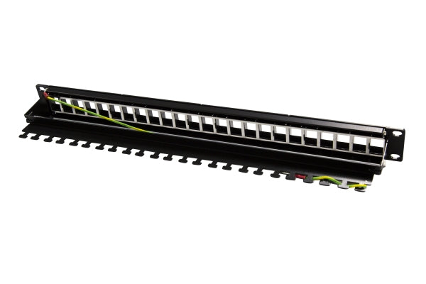 Patch Panel 19in 24Port Shutter Unload Rear Manage