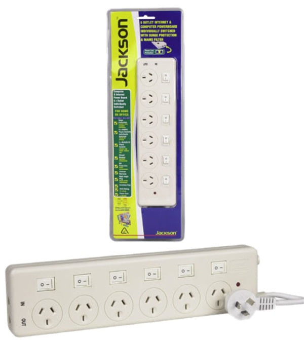 Jackson Power Board 6Way Switched Protected Telephone