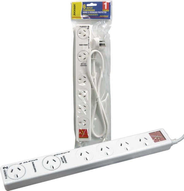 Jackson Power Board 6Way Protected 2P Double Spaced