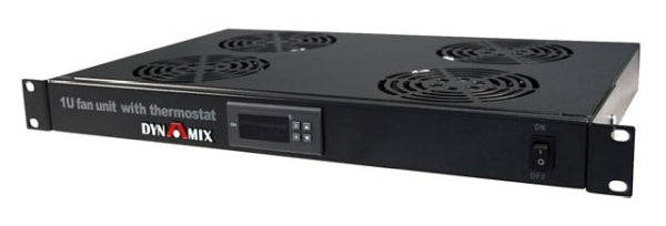 Fan Unit 1U with 4 Fans 19in Digital Thermostat